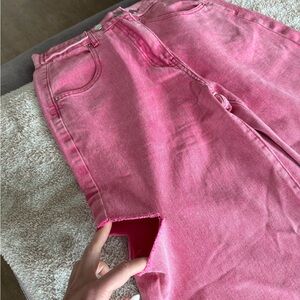 Stylish Pink Women's Jeans